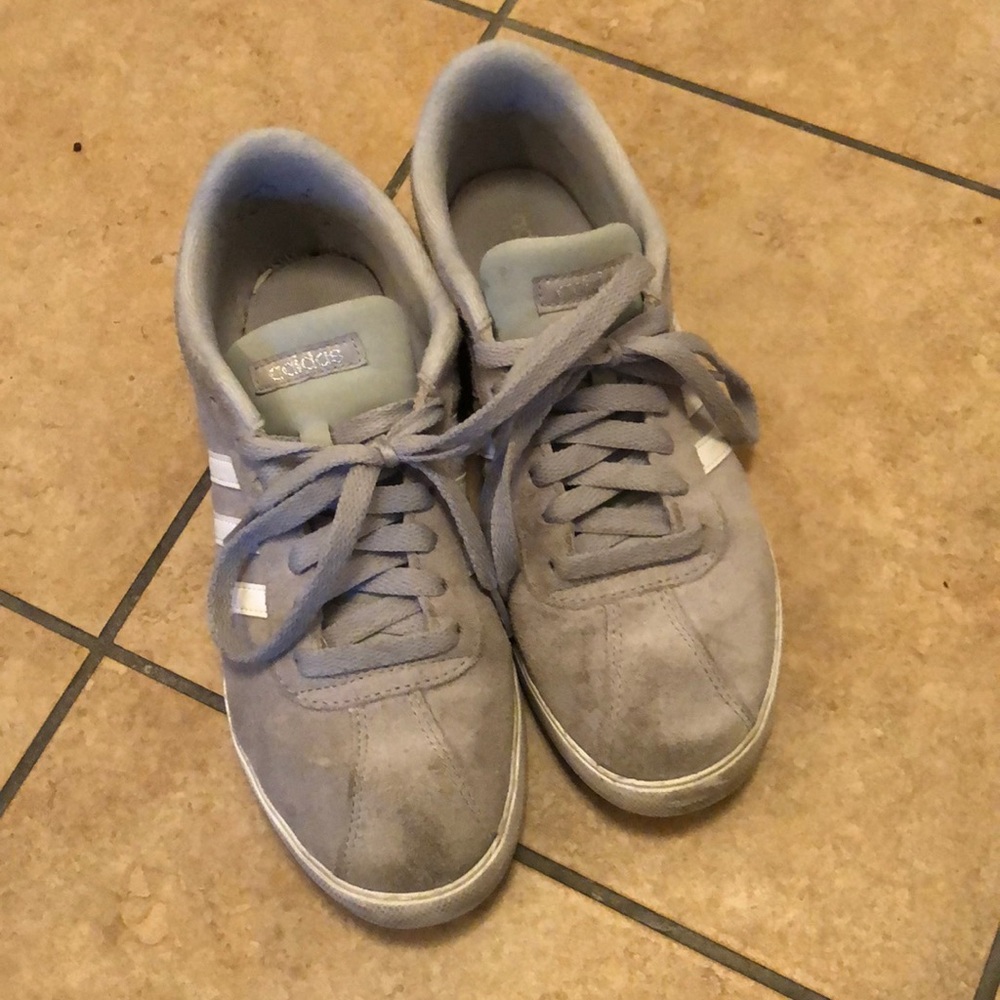 grey adidas shoes